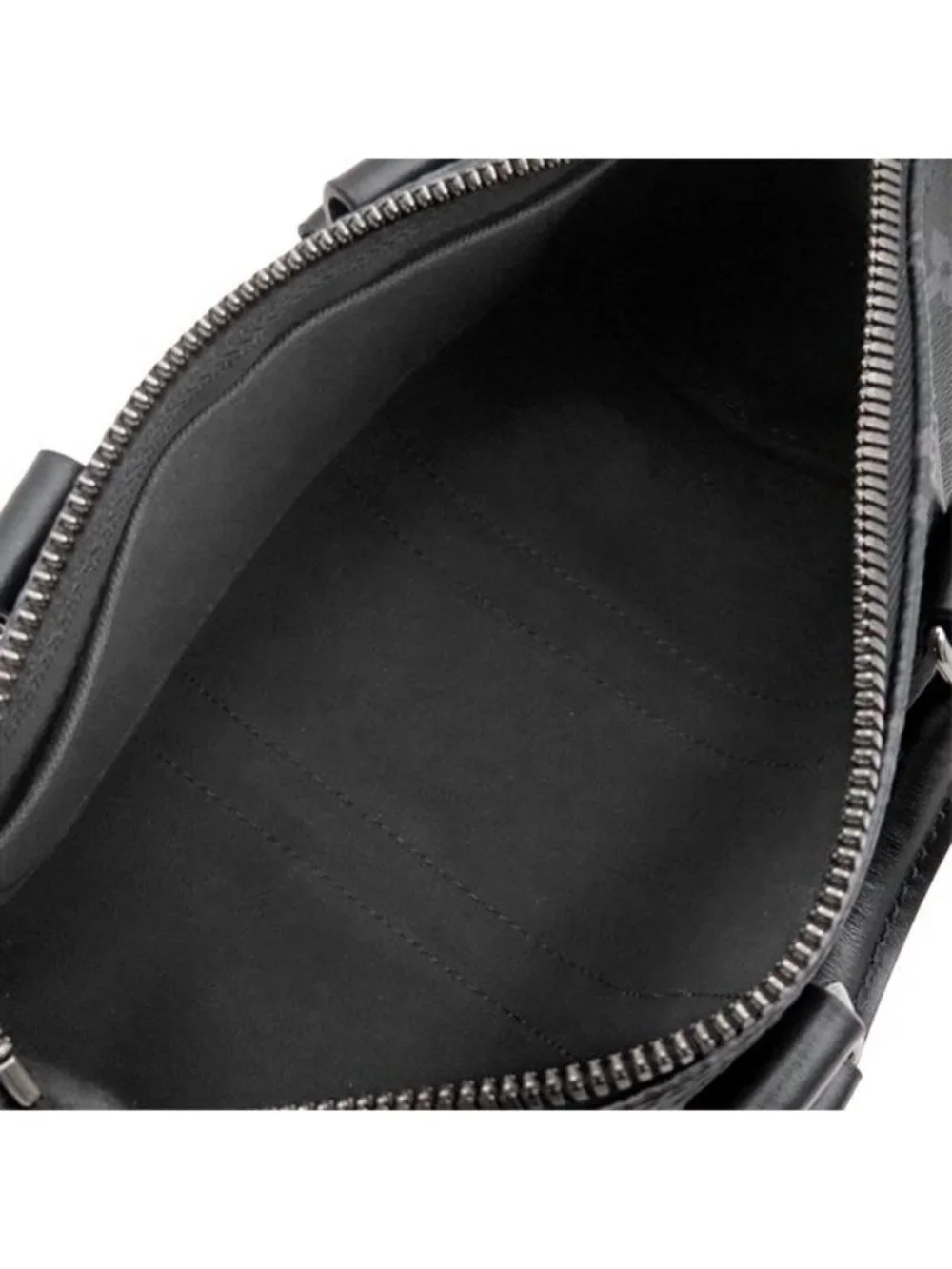 Louis Vuitton 2-Way Bag Keepall Bandouliere 25 Leather Monogram Eclipse Reverse